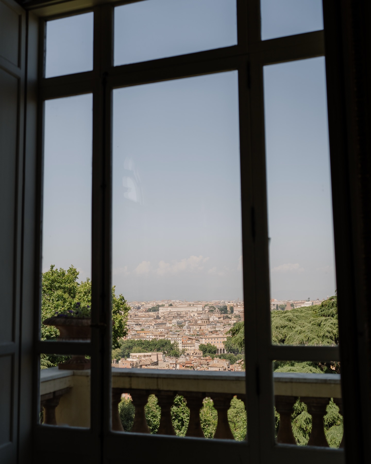 views from Villa Aurelia wedding venue in Rome